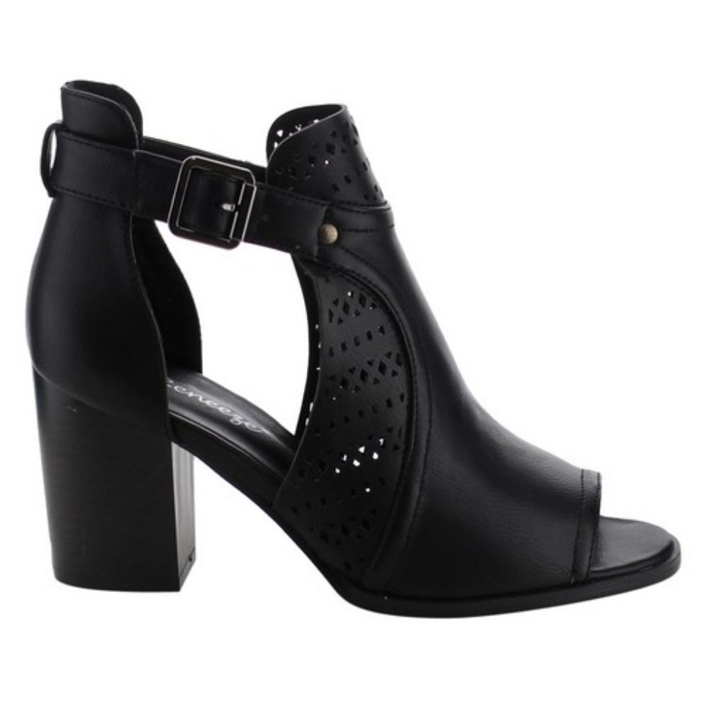 Reneeze Women's Peep Toe Adjustable Ankle Strap